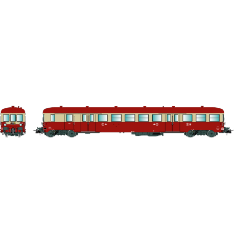 H0 41256 ZR BDX17108, remorque pilote, 2ème classe, 1,5 Kv – Ep 4