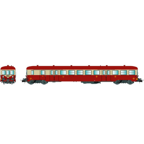 H0 41261 ZR ABDX 17207, remorque pilote, 1ère classe/2ème classe, 1,5 Kv – Ep4