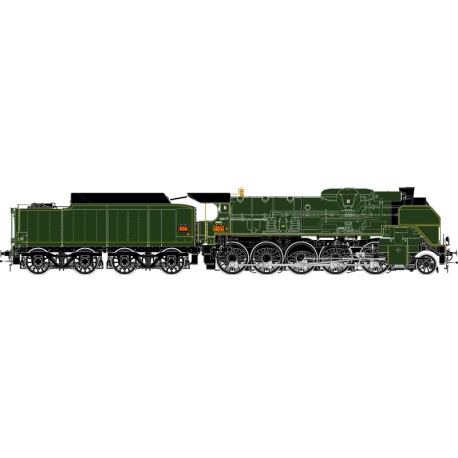 H0 41203 – 2-150 P 81 tender 34 P 82 – SNCF – Longueau Ep 3