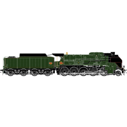 H0 41204DSF – 2-150 P 100 tender 34 P 299 – SNCF – Longueau Ep 3