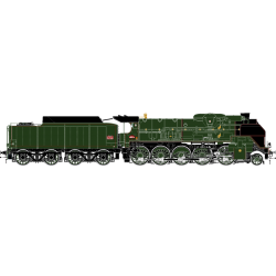 H0 41207DSF – 150 P 13 tender 34 P 405 locomotive préservée